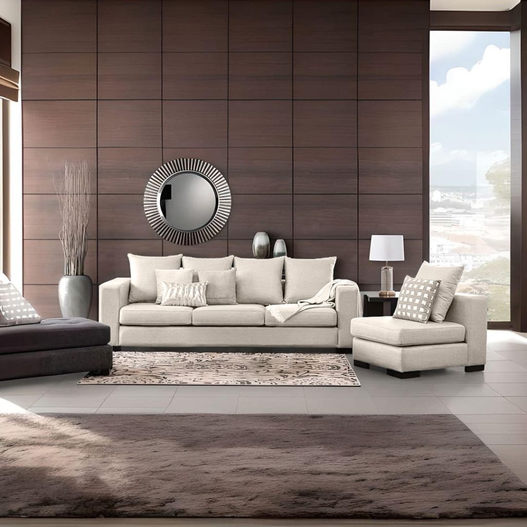 Juego de Sala New York 3-1 – Beige Claro