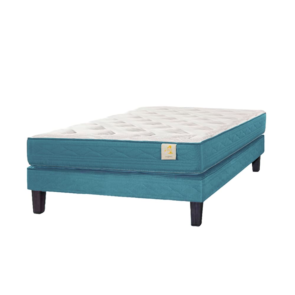 Box Tarmia + Colchón Style 4 2 Plazas - Jade