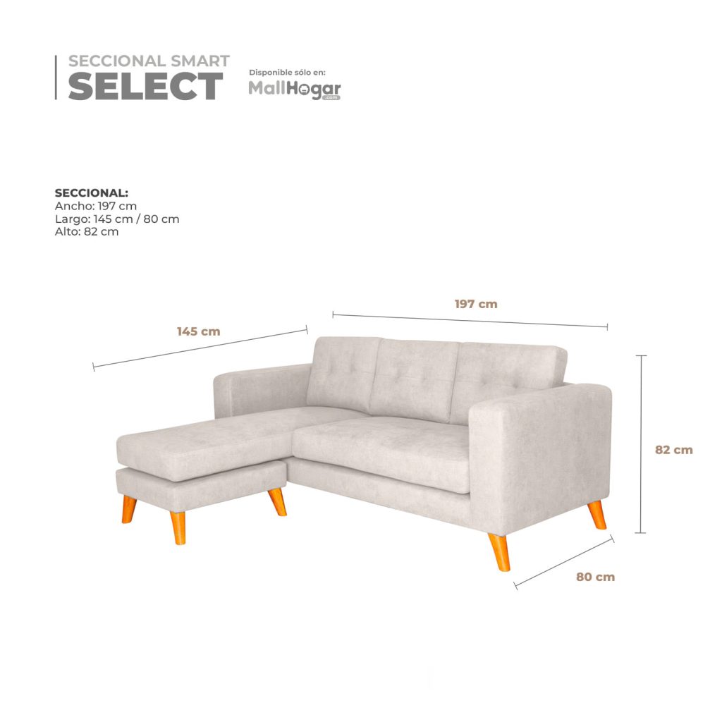 Seccional Smart Select Intercambiable – Ivory