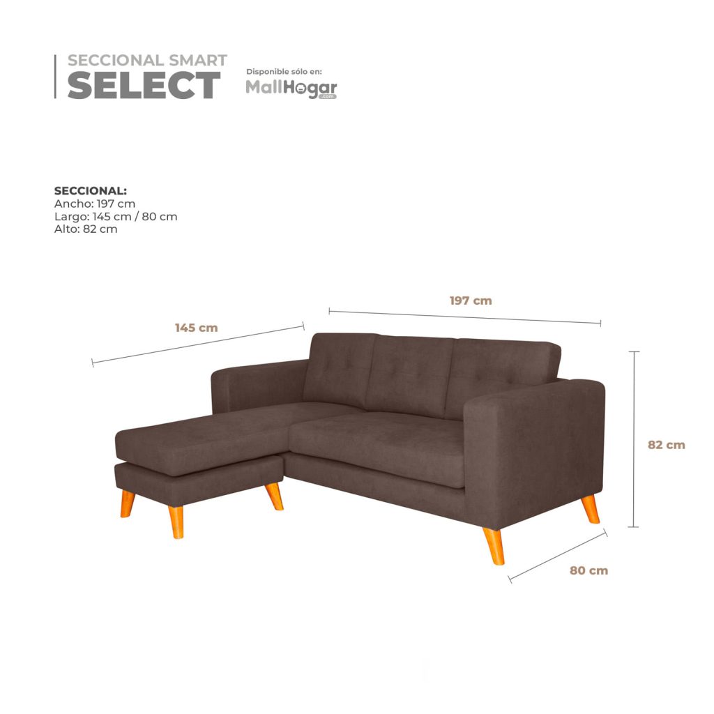 Seccional Smart Select Intercambiable – Chocolate