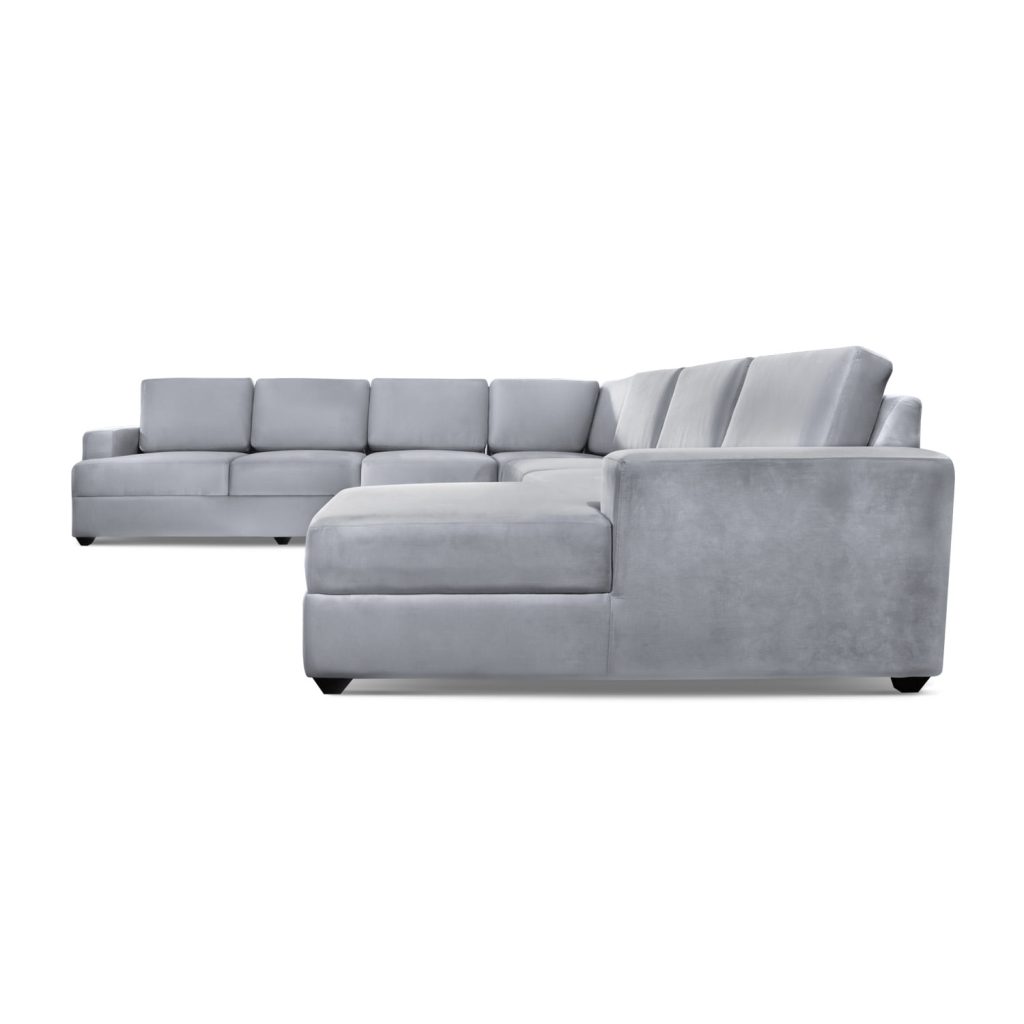 Seccional Pacífico Derecho + Banqueta – Gris Plata