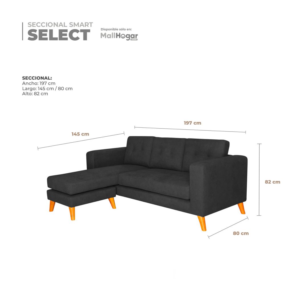 Seccional Smart Select Intercambiable – Negro