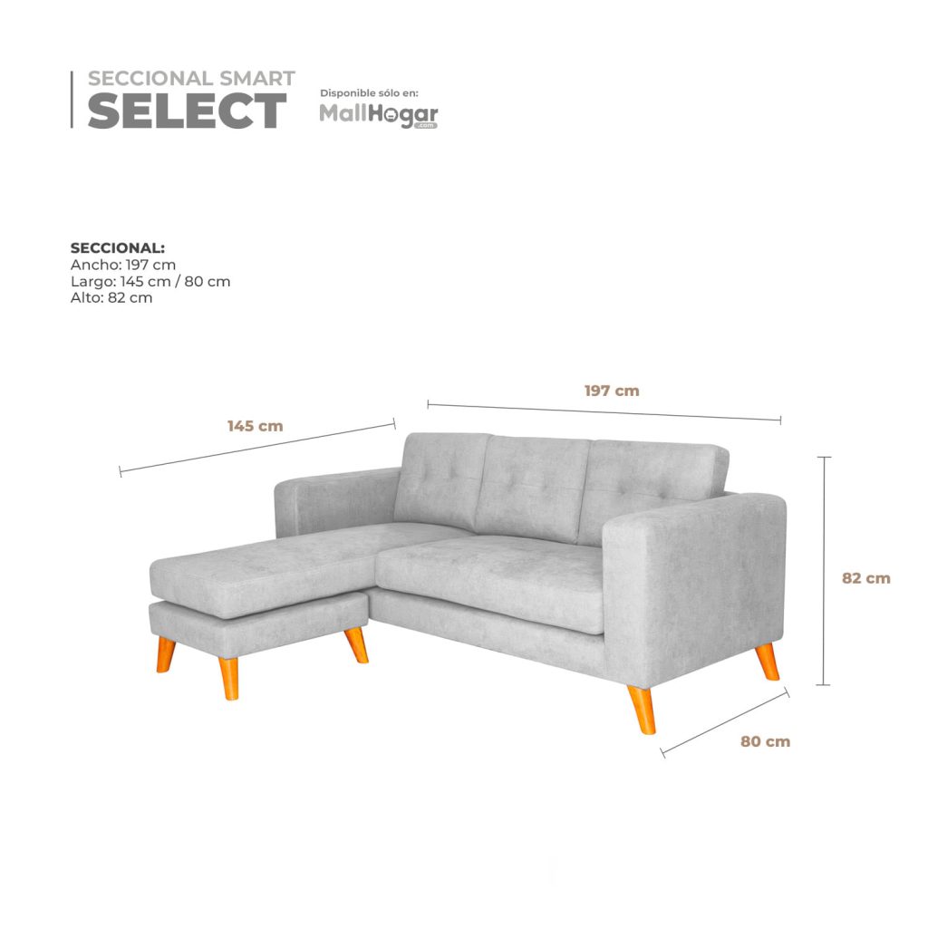Seccional Smart Select Intercambiable – Plata