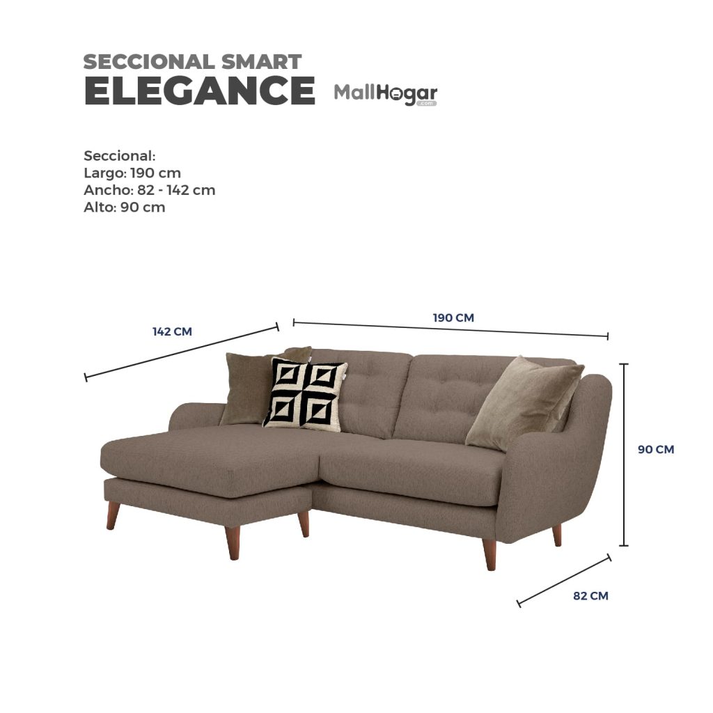 Seccional Smart Elegance Intercambiable – Tabaco