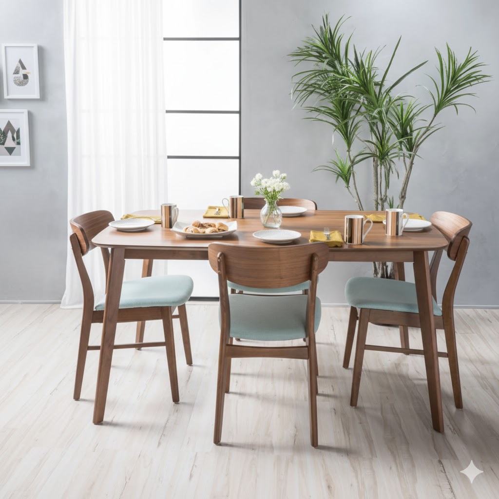 Juego de Comedor Olivia 4 sillas – Cobalto