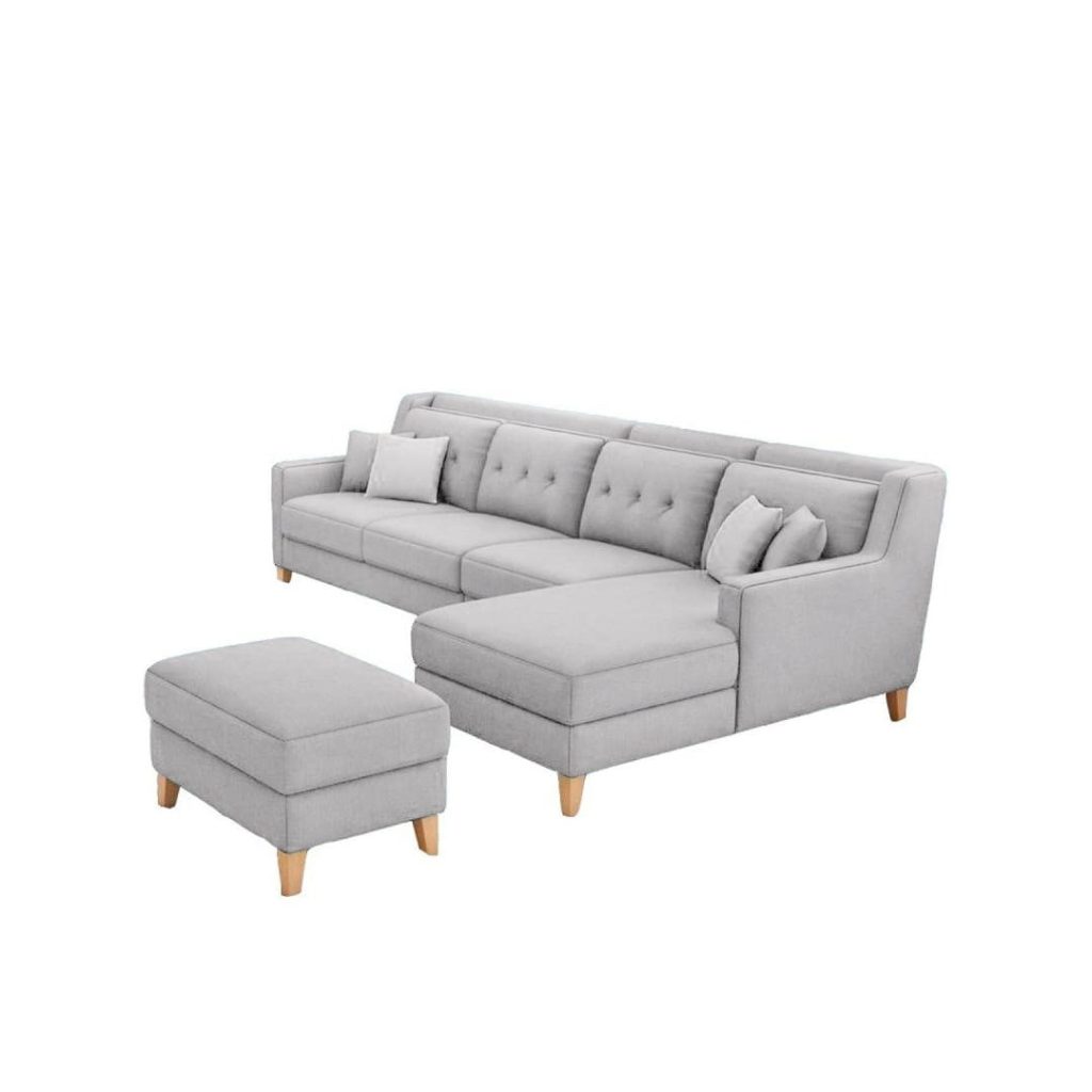 Seccional Diana Derecho + Banqueta – Gris Plata