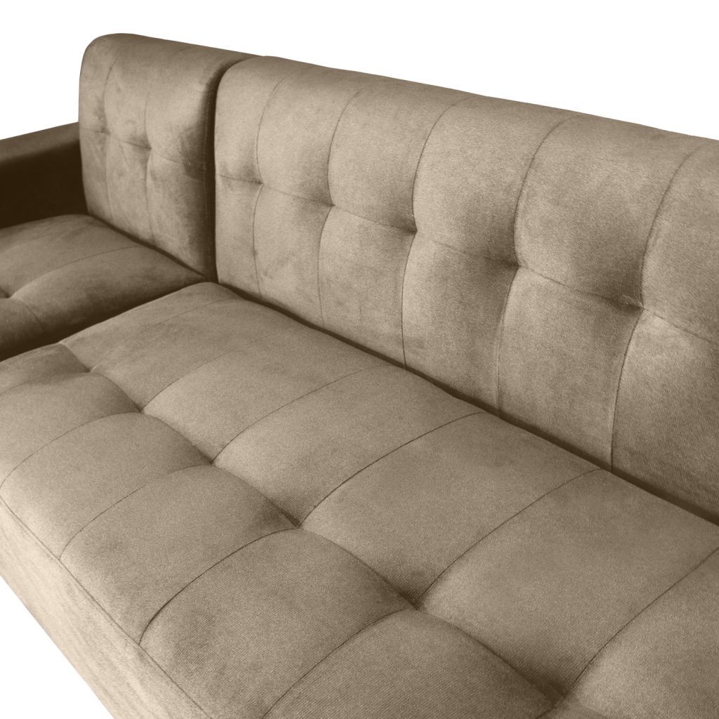 Seccional Londres Izquierdo + Banqueta – Beige Oscuro